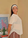 Camiseta Malla Fierce Beige