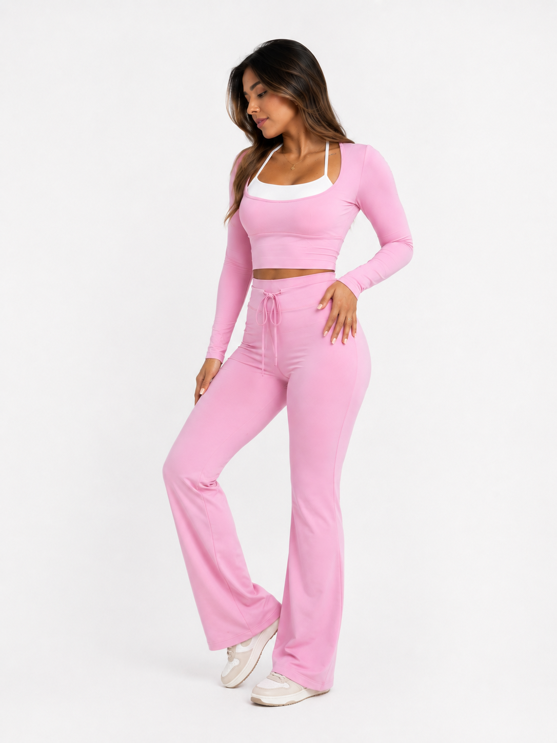 Set Legging & Top ML Ref 001 Rosado