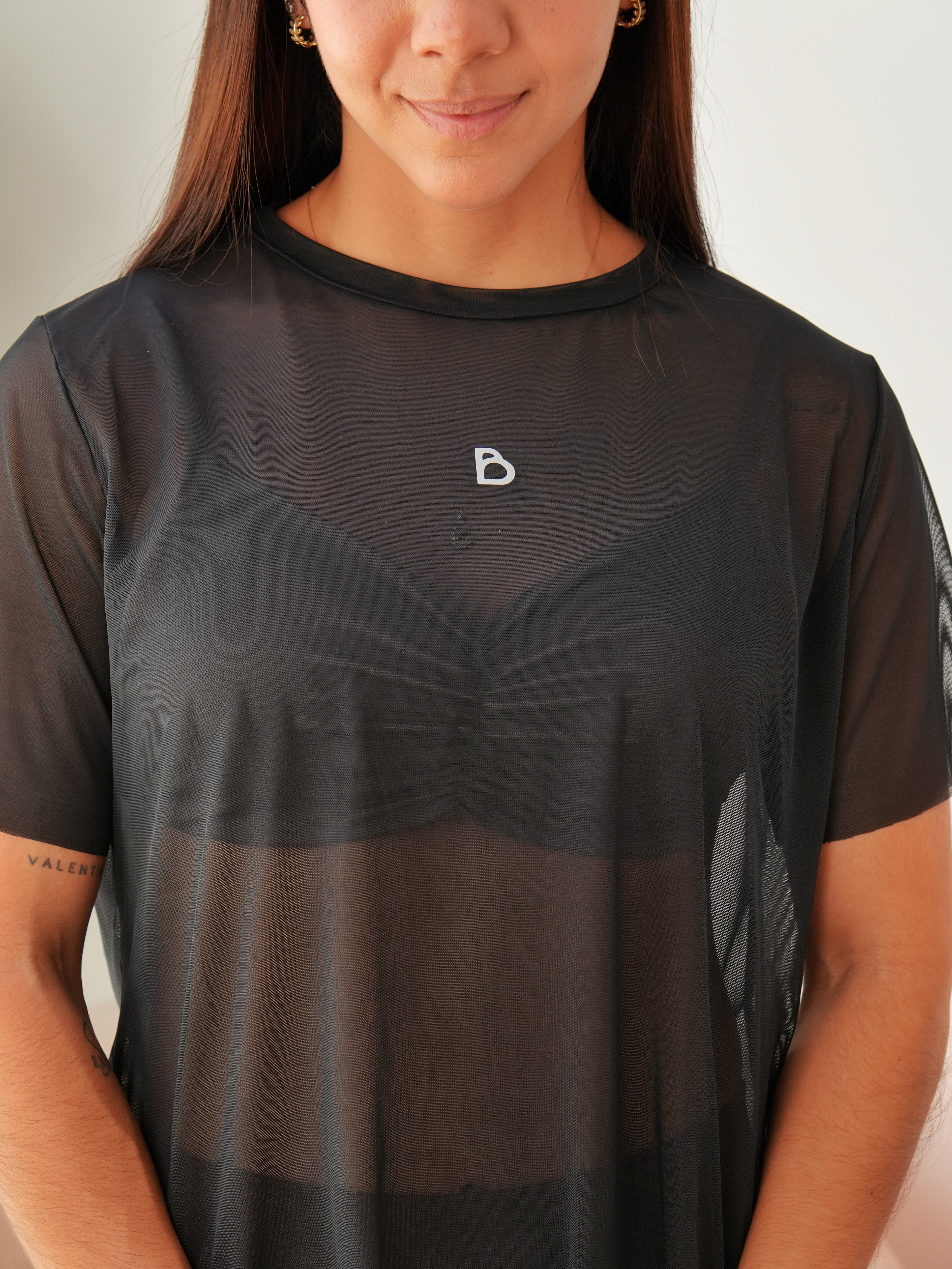 Camiseta Malla Fierce Negro