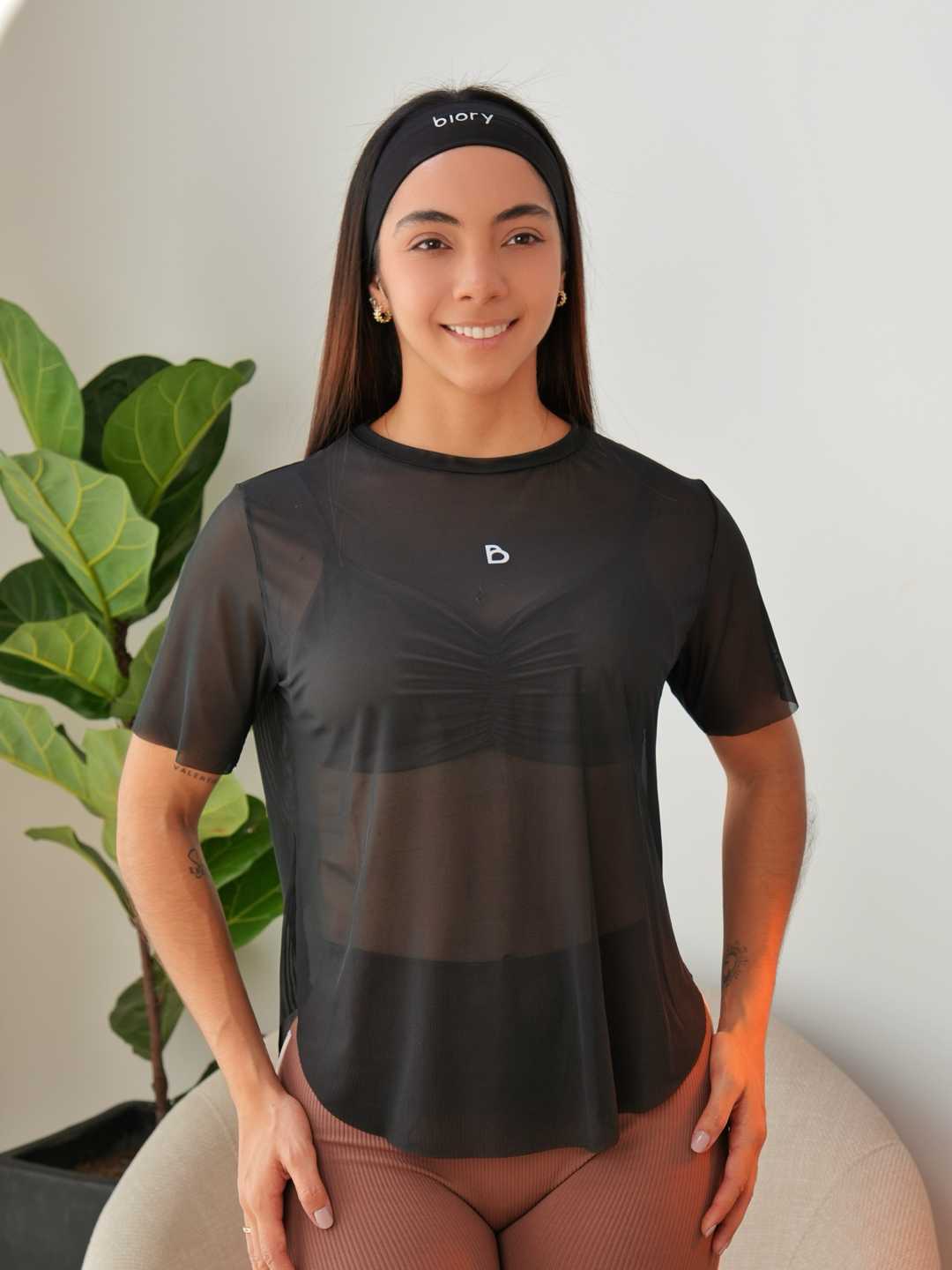 Camiseta Malla Fierce Negro