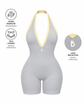Enterizo Corto V Ref 6116 Gris Plata
