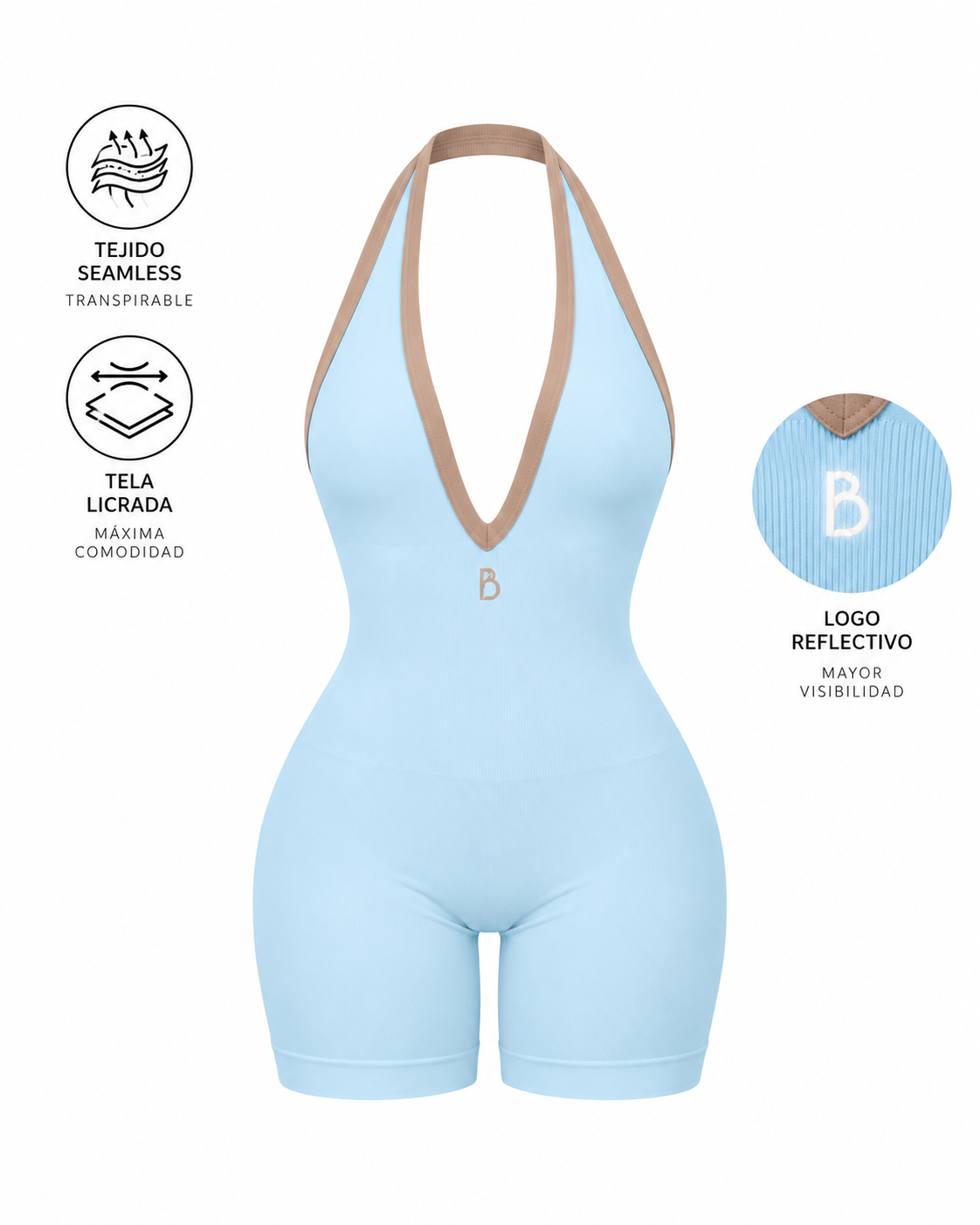 Enterizo Corto V Ref 6116 Blue GWW